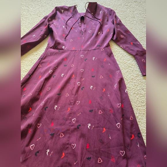 🌈RW&CO. With Pockets!  👠 ❤️ Back Zip Tie Detail Back Long Sleeve Dress - Picture 7 of 8